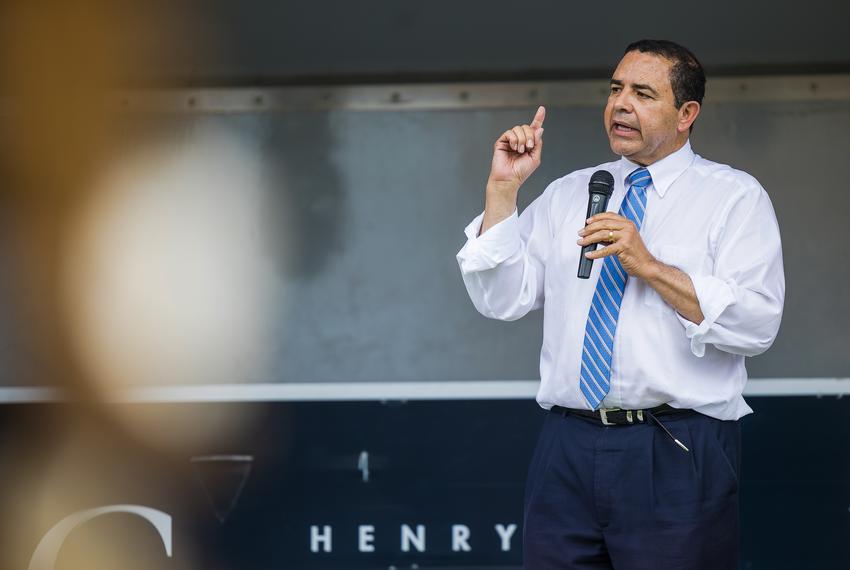 U.S. Rep. Henry Cuellar, D-Laredo, at a Get Out the Vote rally in San Antonio on May 4, 2022.