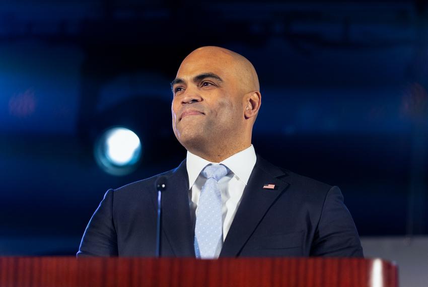 U.S. Rep. Colin Allred, D-Dallas, attends the first U.S. Senate debate in Austin on Jan. 28, 2024. The Texas AFL-CIO COPE Convention hosts this 75-minute debate ahead of the March 5 primary elections.