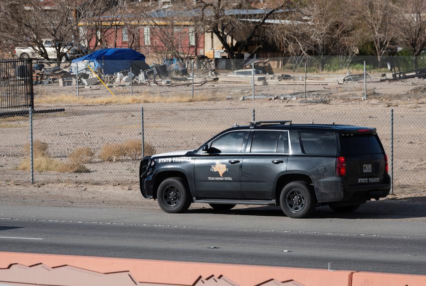 Texas Department of Public Safety officers patrol along the border wall after the U.S. Supreme Court let a Republican-backed Texas law known as SB 4 take effect, allowing state law enforcement authorities to arrest people suspected of crossing the U.S.-Mexico border illegally, in El Paso on March 19, 2024.