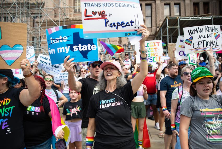 Hundreds joined the Queer March on the Capitol in Austin on April 15, 2023.