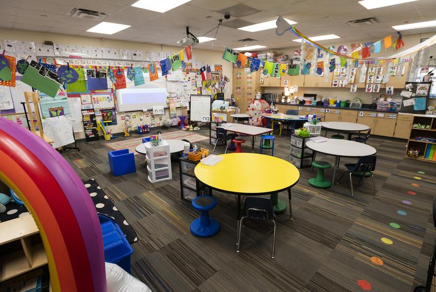 Chana Jones' classroom in Snyder Primary School in Snyder on Monday, April. 17, 2023.