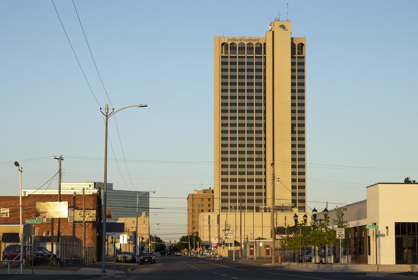 Downtown Amarillo, Thursday May 28, 2020.  Potter and Randall Counties have been under extra scrutiny as a Covid-19 hotspot.