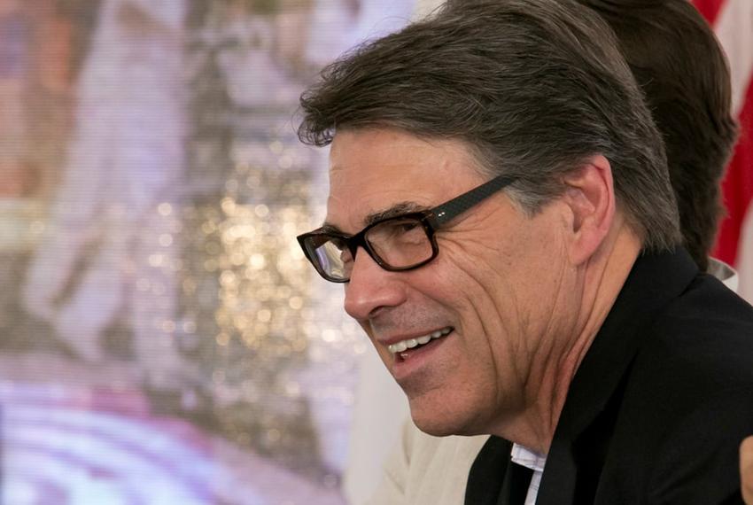 Texas Governor Rick Perry attends groundbreaking ceremony for Teletón USA CRIT children's rehabilitation center in San Antonio, Texas.