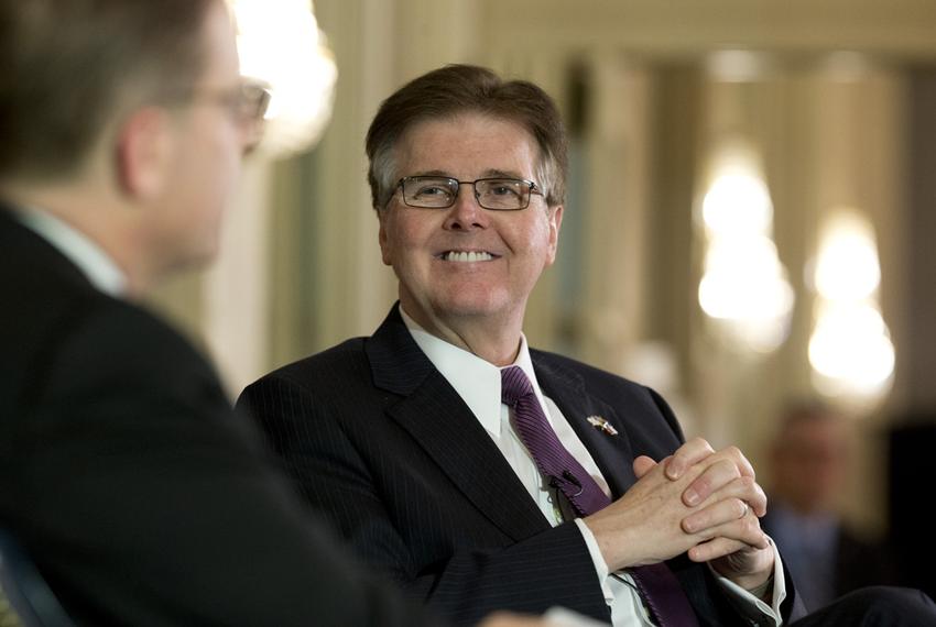 Lt. Gov. Dan Patrick with Evan Smith at TTEvents Jan. 27, 2015.