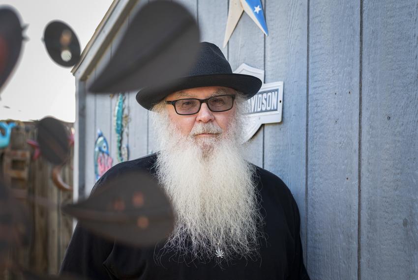 David Bass at his home in Killeen on Aug. 8, 2021. “In the next year, we hope that more municipalities decide to stop wasting police resources on arresting people for small amounts of cannabis.”