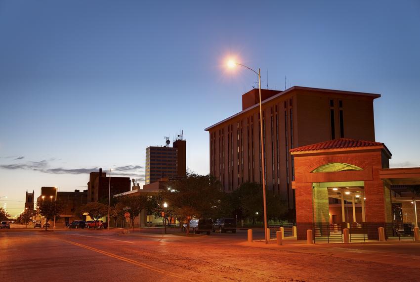 Downtown Lubbock.