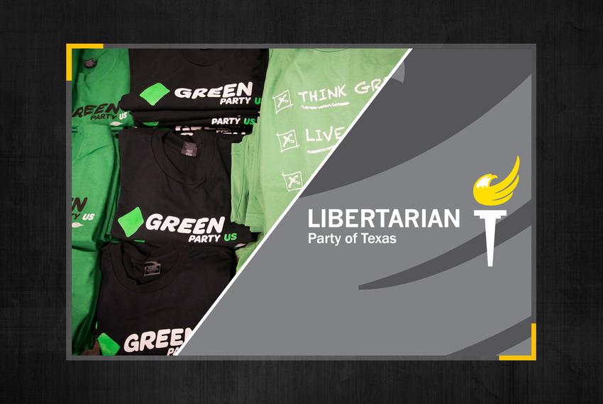 Green Party and Libertarian Party. 