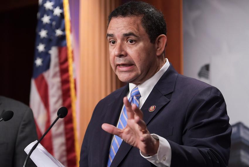 U.S. Rep. Henry Cuellar, D-Laredo, speaks at a press conference on the Texas-Mexico border, on July 30, 2021, in Washington, D.C.