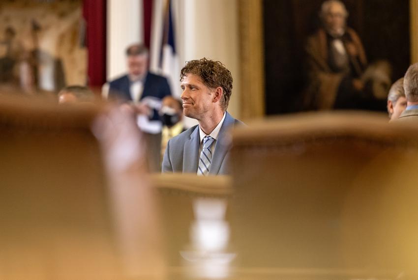 State Rep. Matt Krause, R-Fort Worth, on the House floor on Aug. 9, 2021.