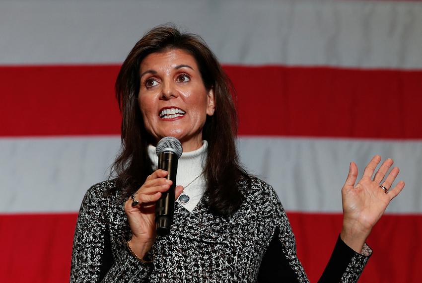 Republican presidential candidate and former U.S. Ambassador to the United Nations Nikki Haley speaks during a campaign event ahead of the South Carolina Republican presidential primary election, in Conway, South Carolina on Jan. 28, 2024.